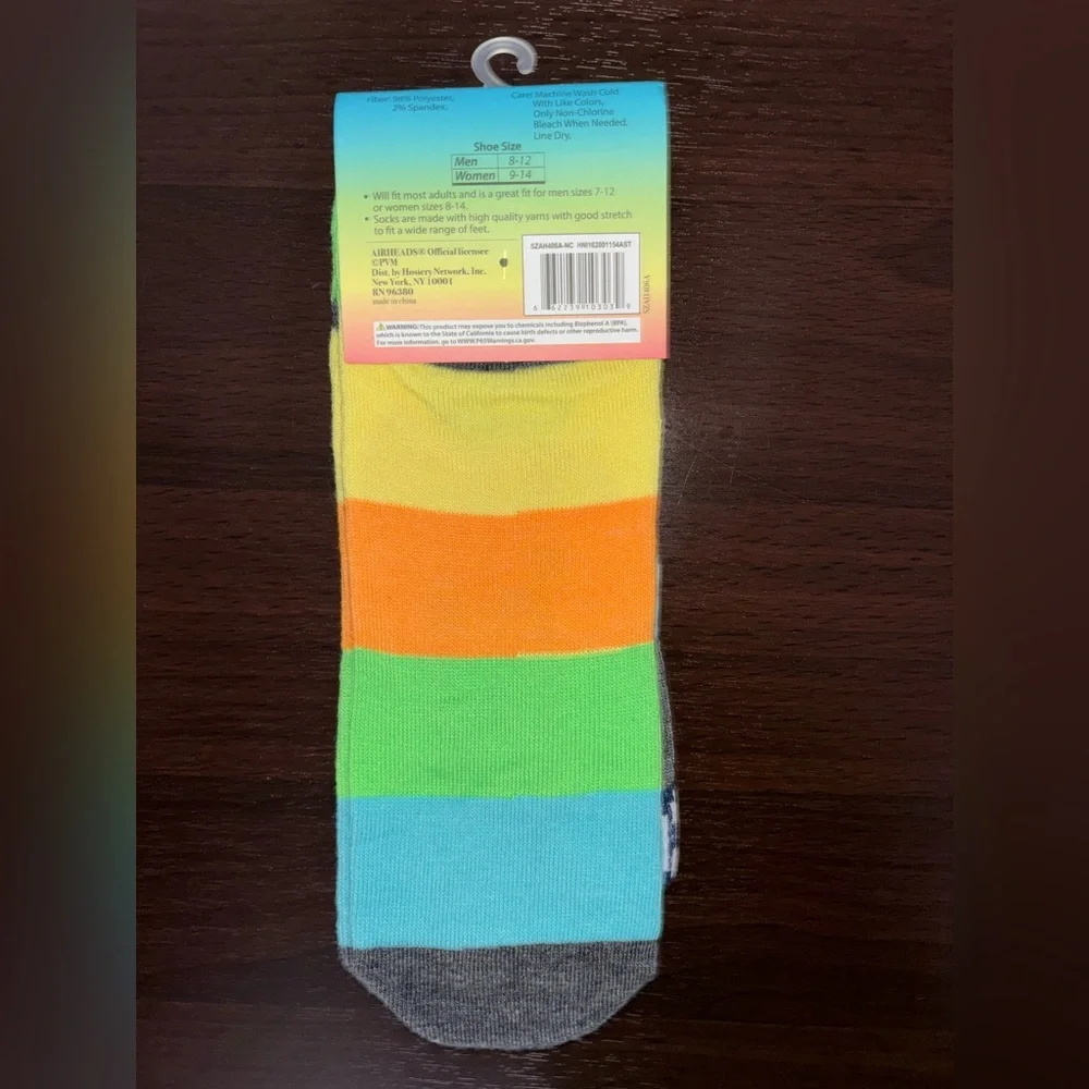 AIRHEADS NOVELTY LOW CUT SOCKS NWT MEN’S SHOE SIZE 8-12